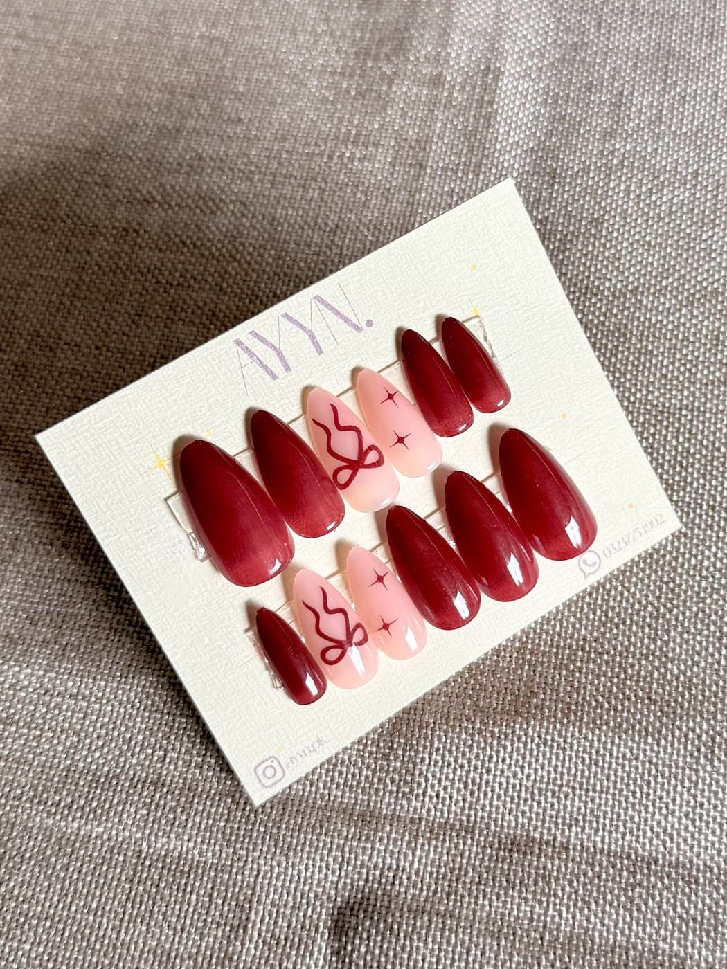 Cherry Kiss — Design #8 by AYYN. PKR 700