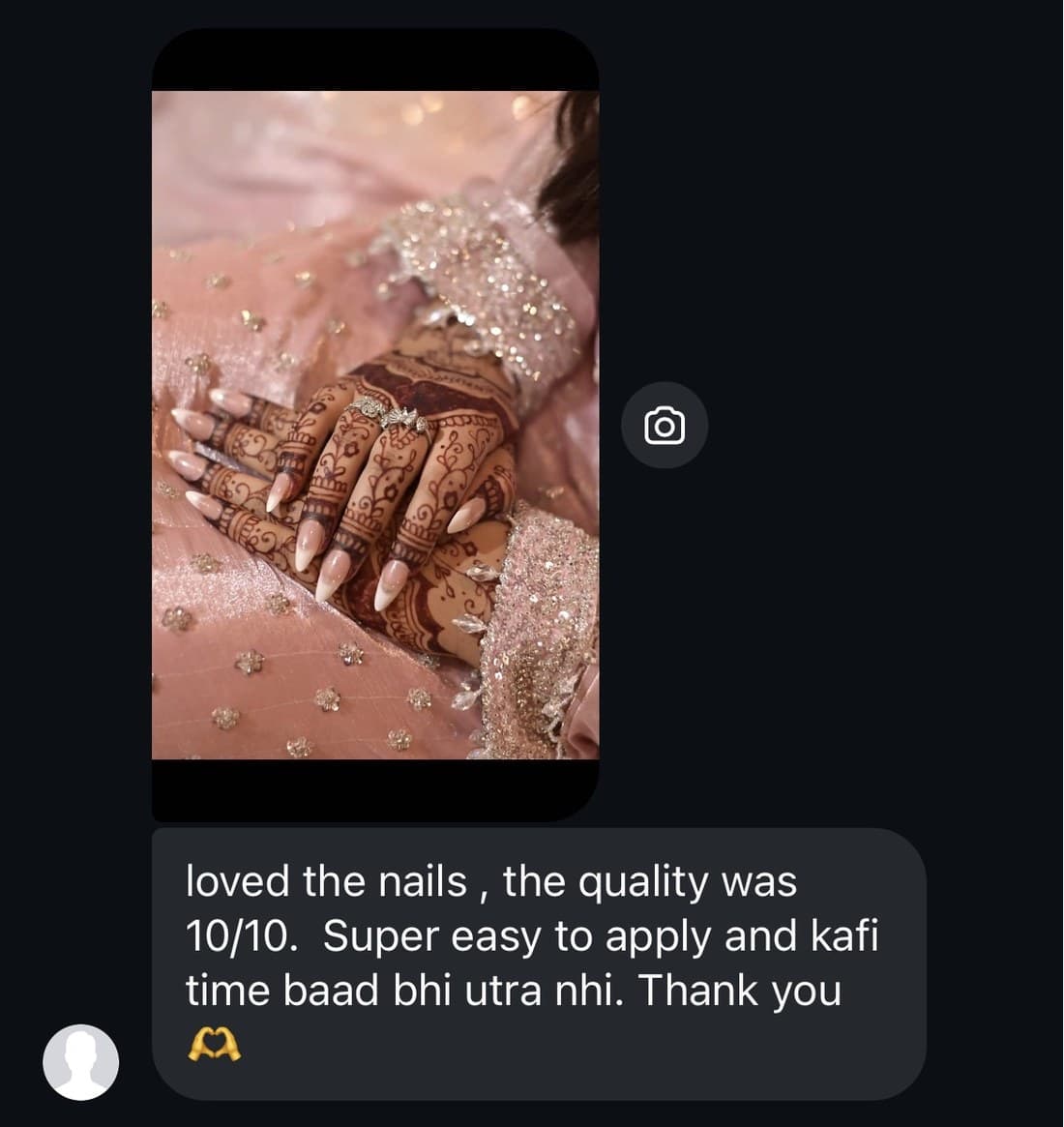 Henna and french tips: loved the nails, quality 10/10